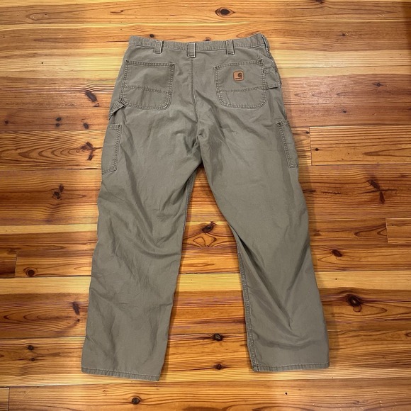 Carhartt Pants Mens 38x32 Gray Dungaree Relaxed Fit Utility Distressed - Picture 5 of 10